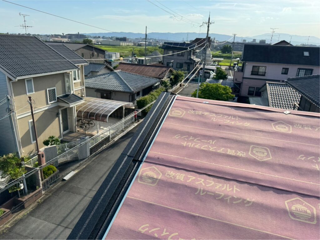スーパーガルテクト施工状況